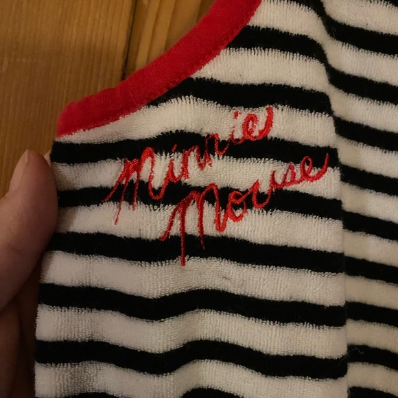 Disney Store Black and White Striped Romper with Red Details - Picture 5 of 6